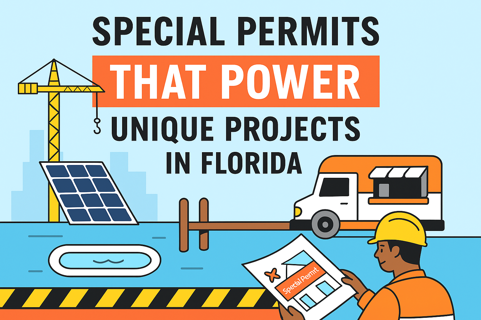 Document labeled Special Permit on a desk