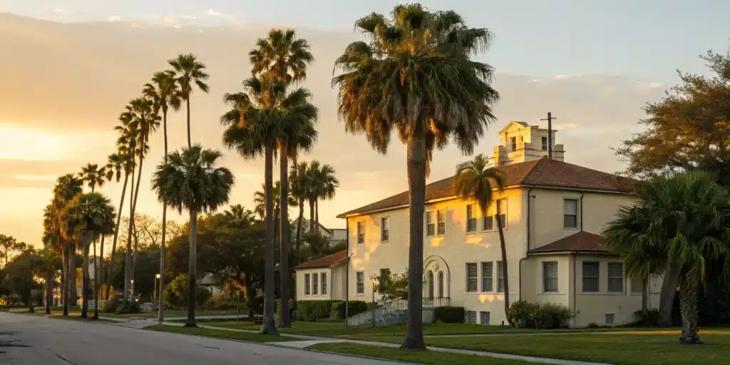 A Florida building subject to the 40 year recertification requirements from the 2022 law.