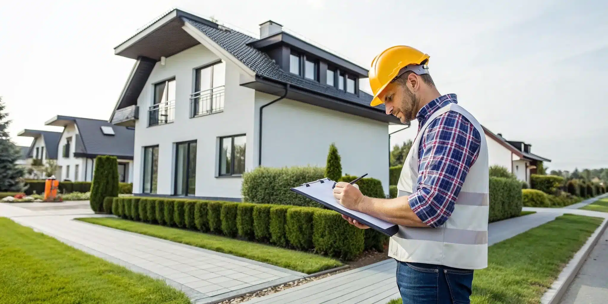 Florida home being inspected for a required remodel permit.