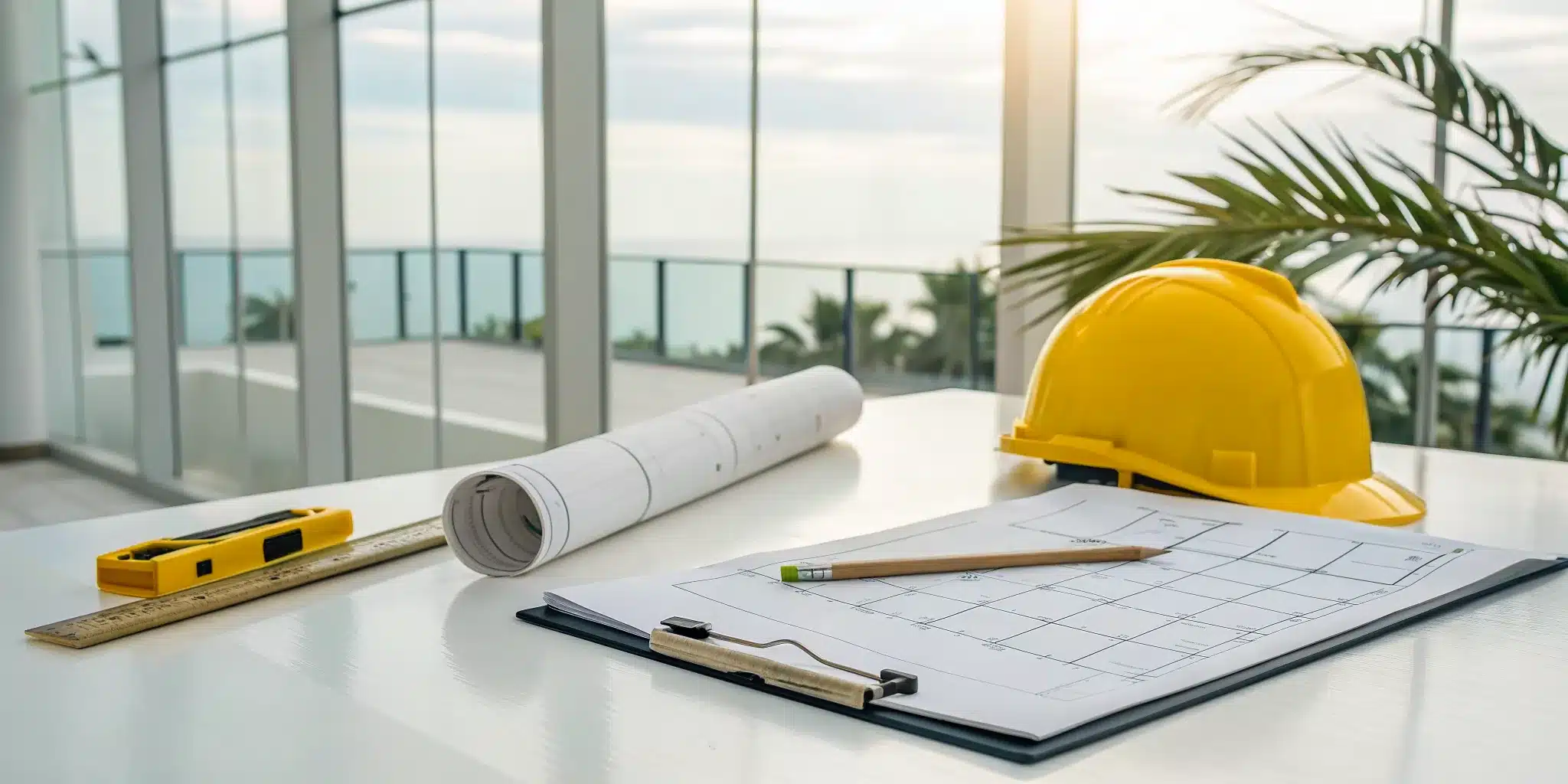 Reviewing construction plans to meet Florida permit requirements.