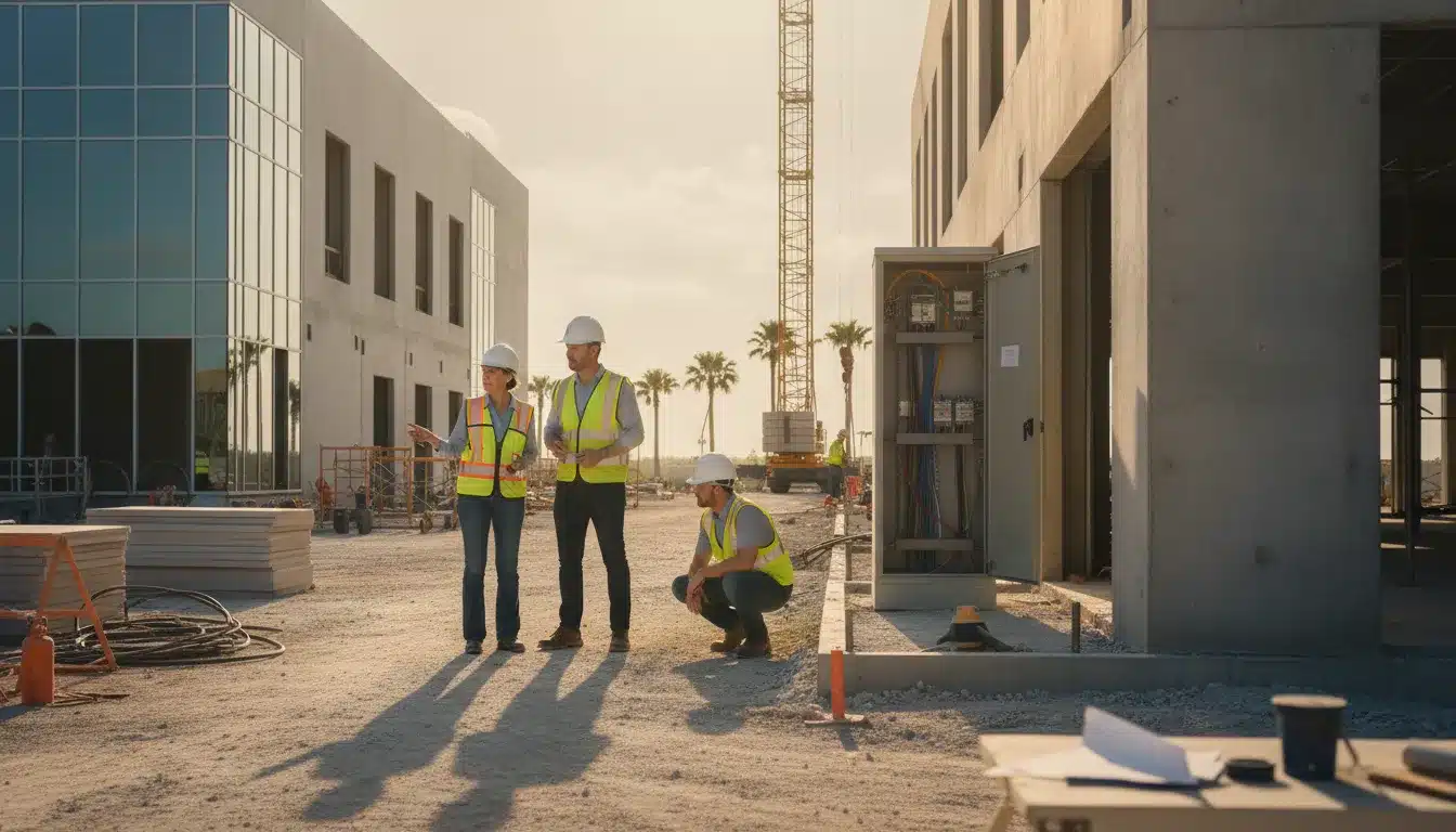 Commercial construction team preparing for a certificate of occupancy final inspection in Florida