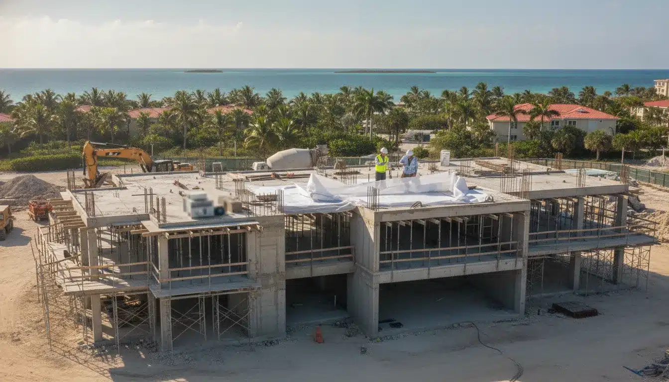 Commercial construction project in the Florida Keys for the Monroe County Florida building permit process